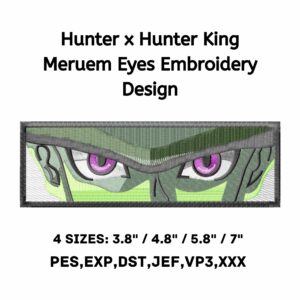Hunter x Hunter King Meruem Eyes Embroidery Design